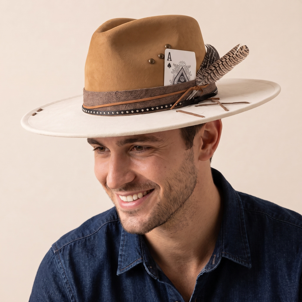 Chapeau Fedora Bord Plat Large