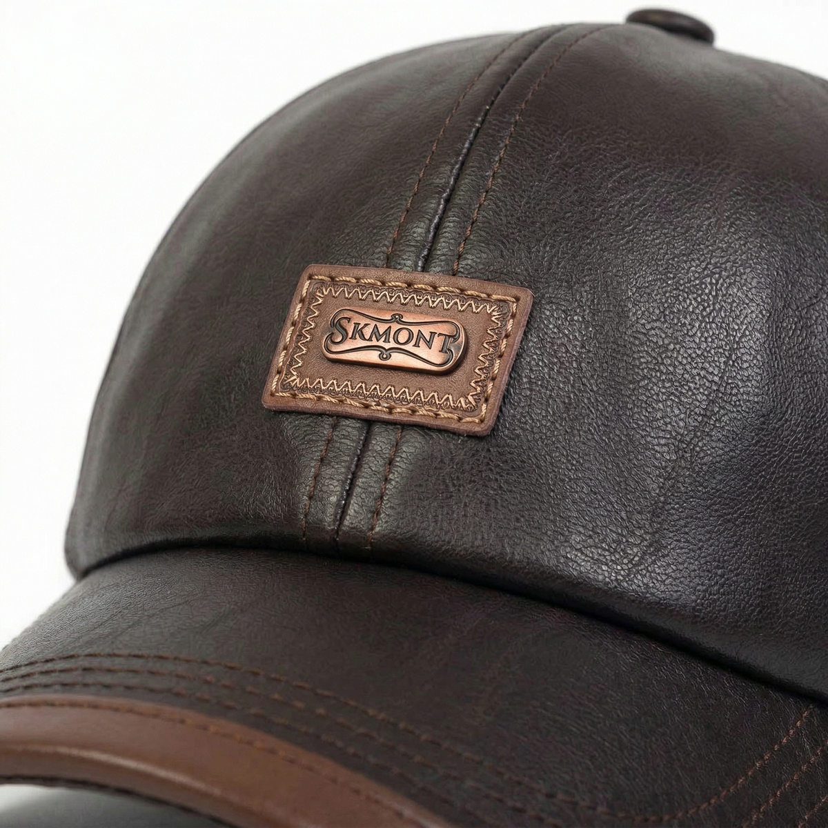 Casquette en Cuir Baseball