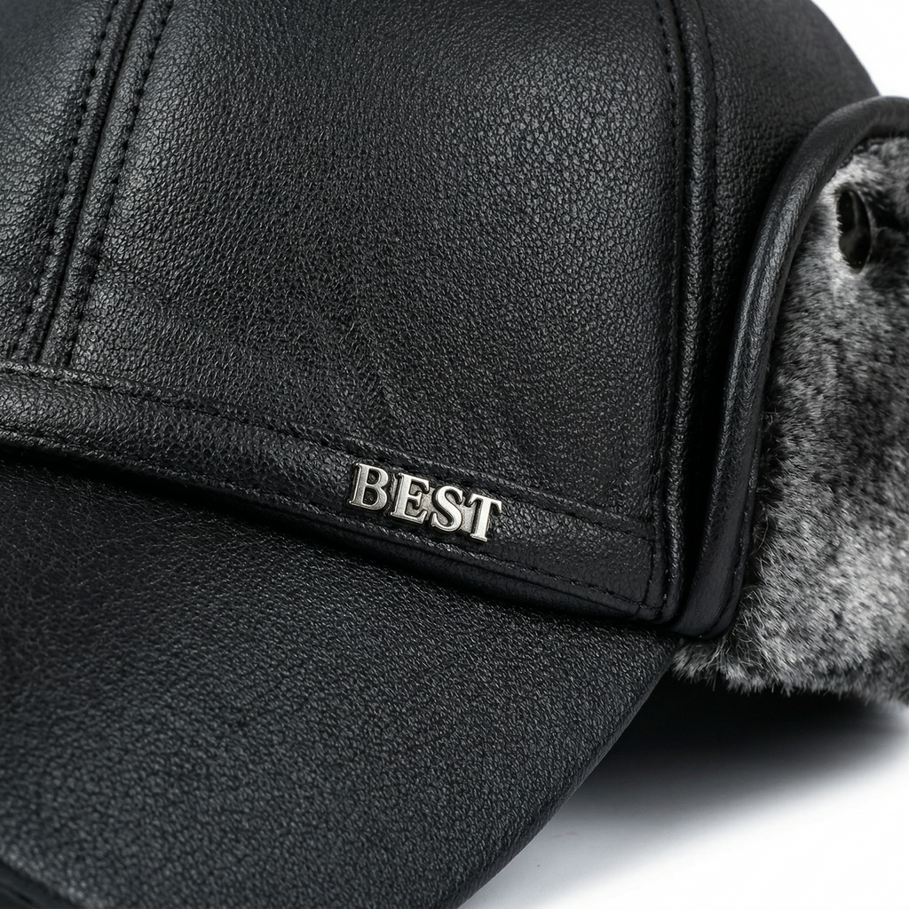 Casquette Cuir Hiver Homme