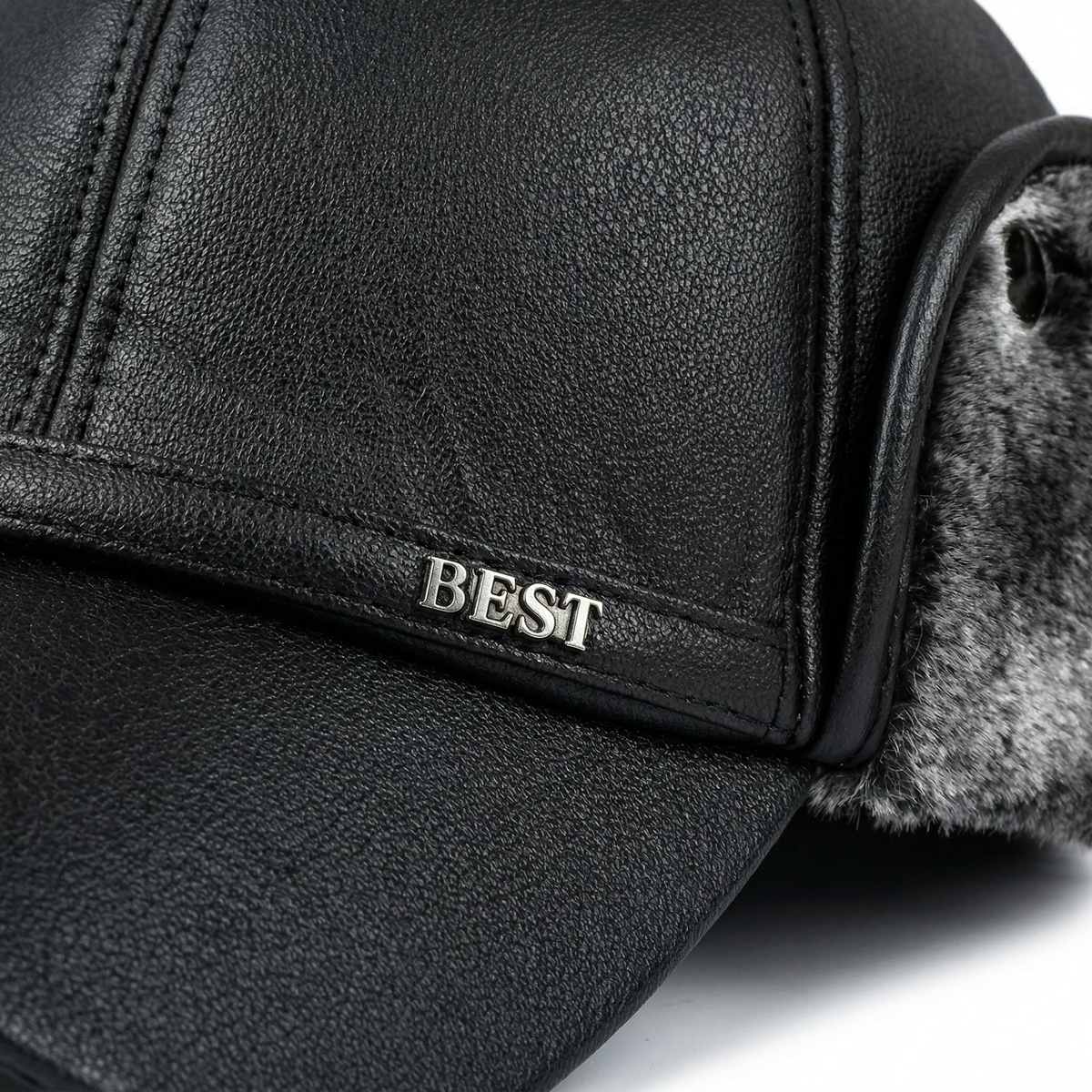 Casquette Cuir Hiver Homme