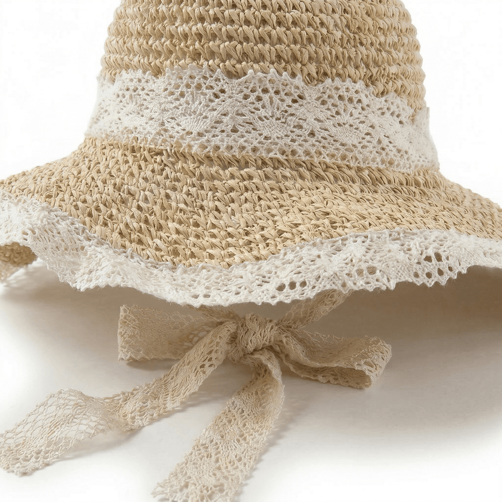 Chapeau Paille Crochet Femme