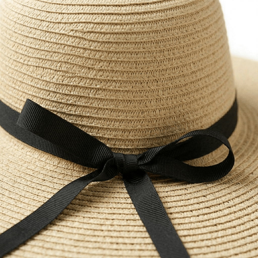 Chapeau de Paille Ruban Femme