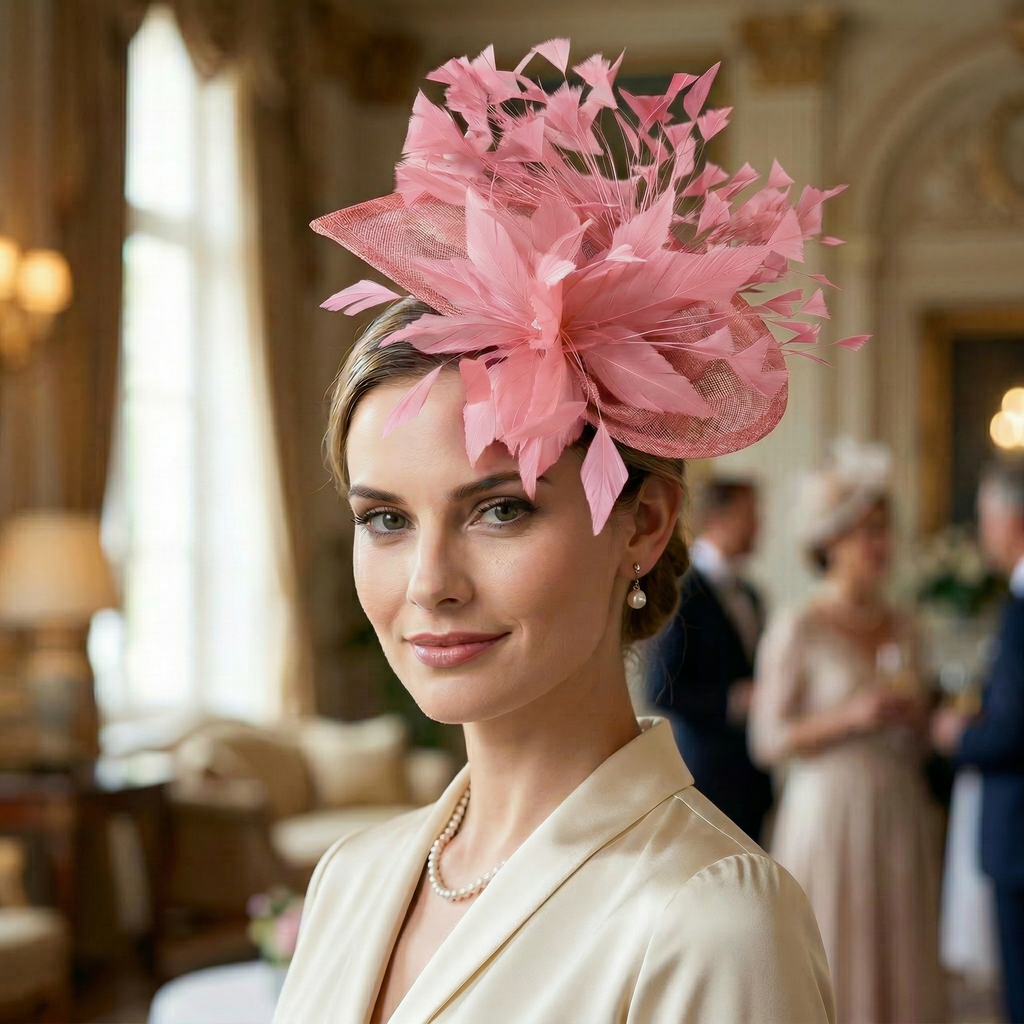 Chapeau Bibi Plumes Femme