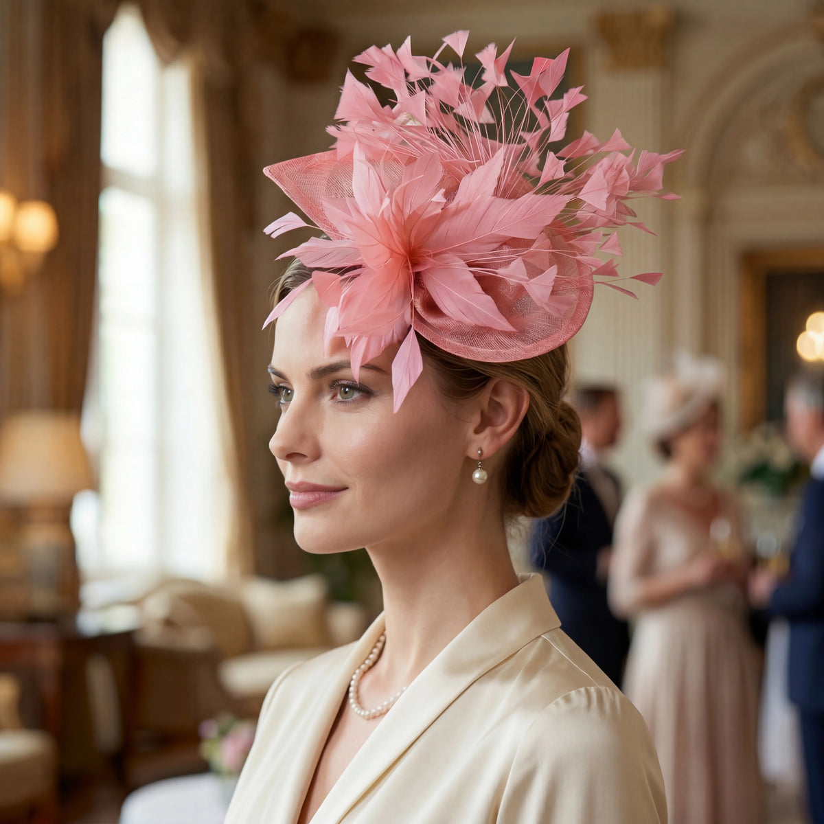 Chapeau Bibi Plumes Femme