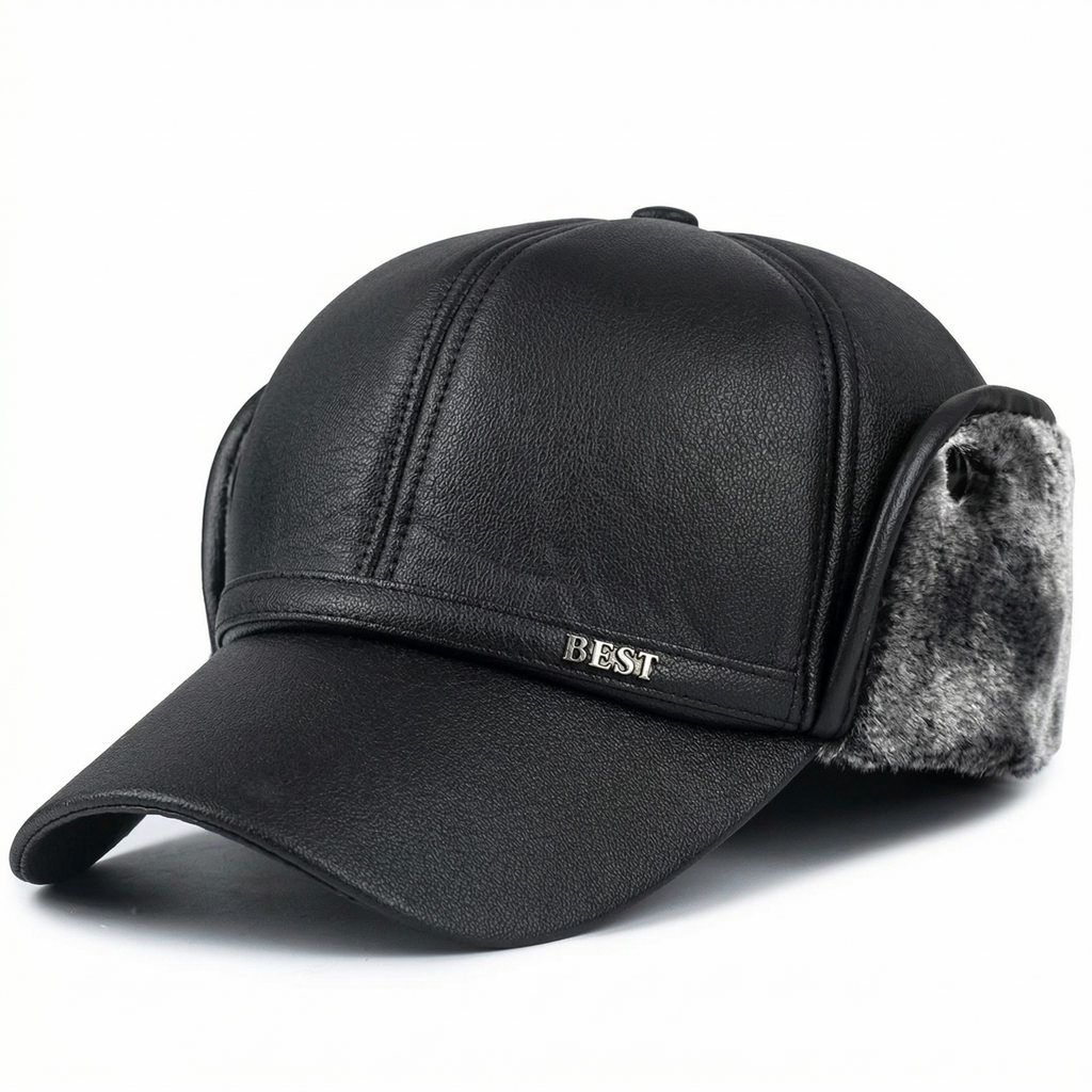 Casquette Cuir Hiver Homme