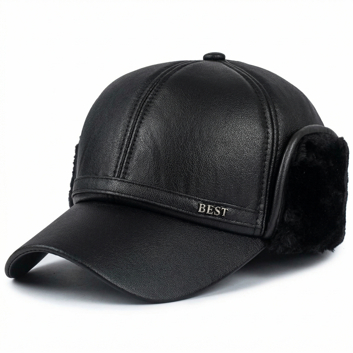 Casquette Cuir Hiver Homme