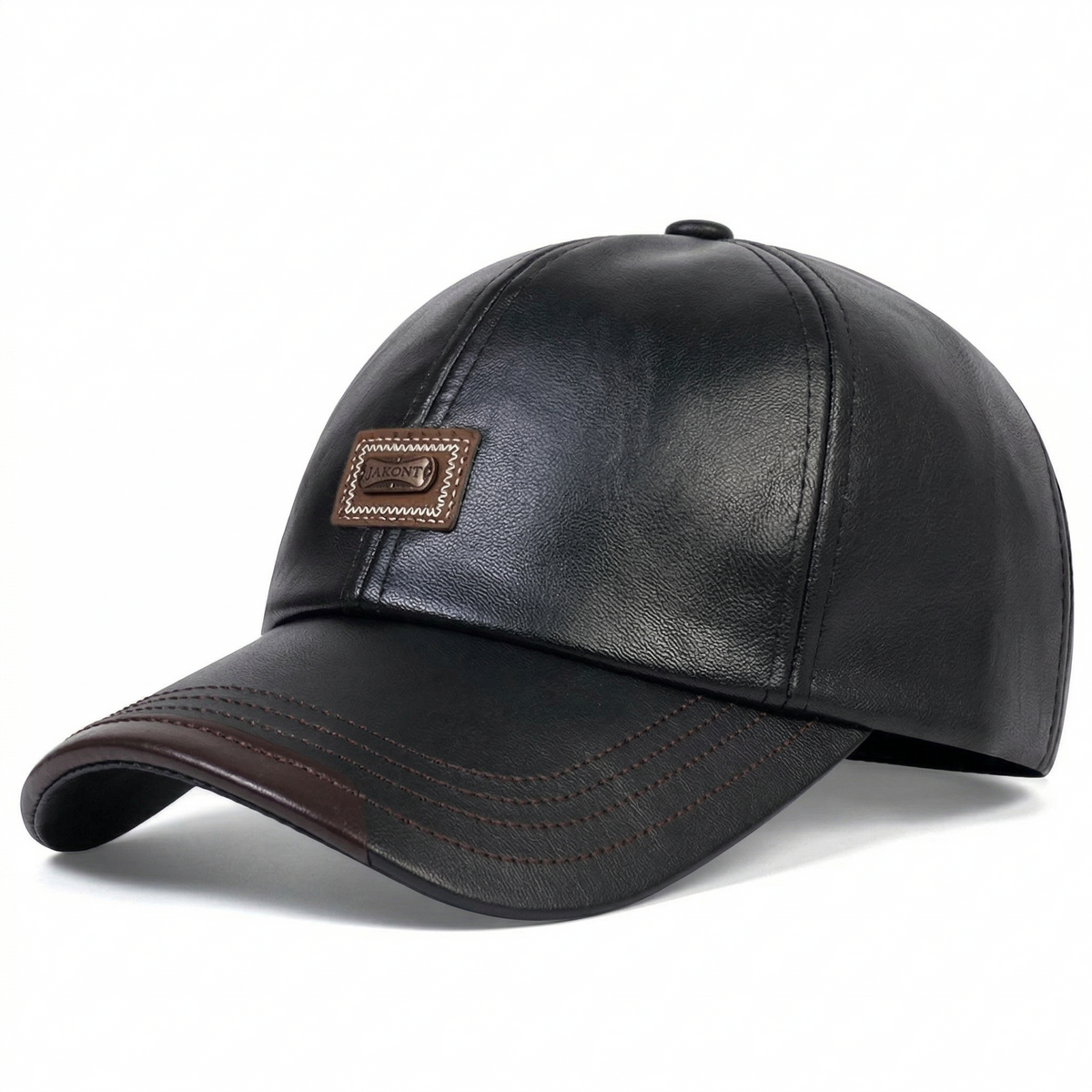 Casquette en Cuir Baseball