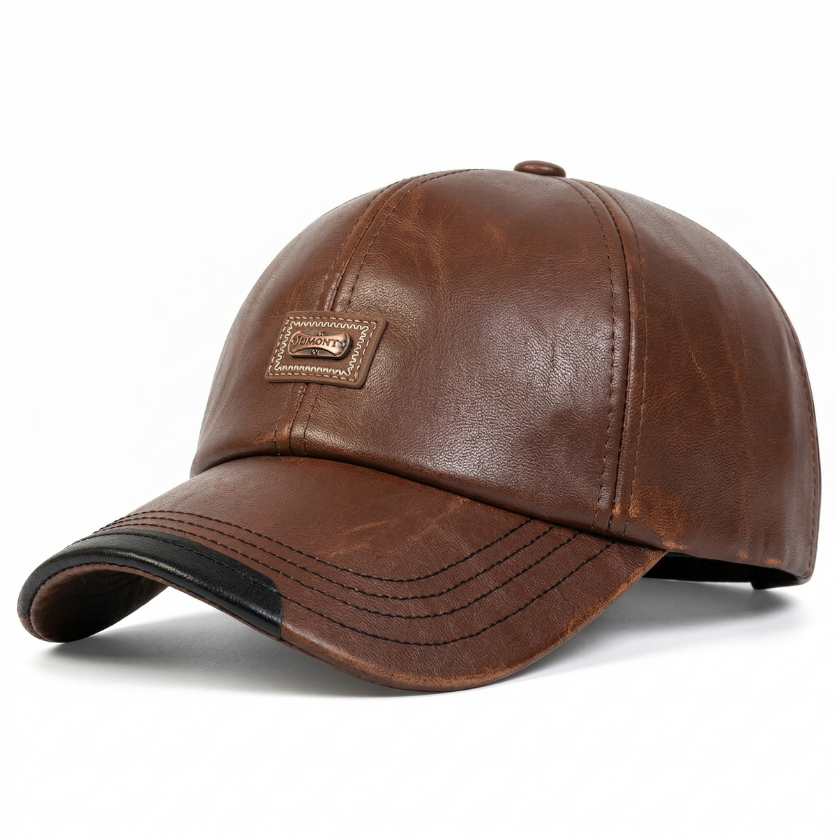 Casquette en Cuir Baseball