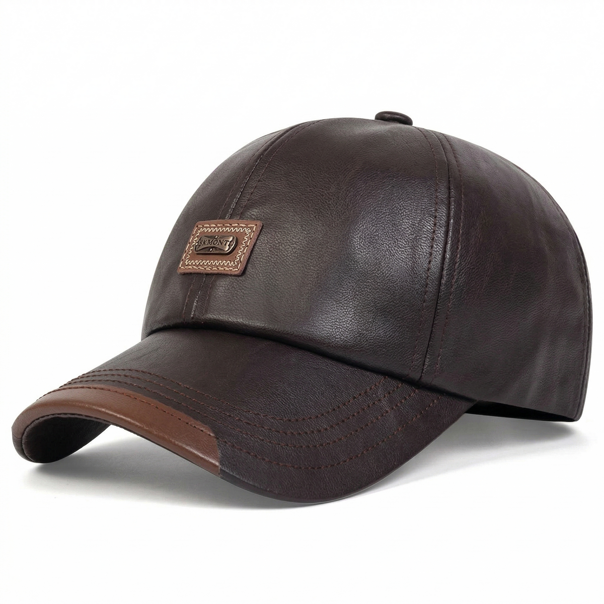 Casquette en Cuir Baseball