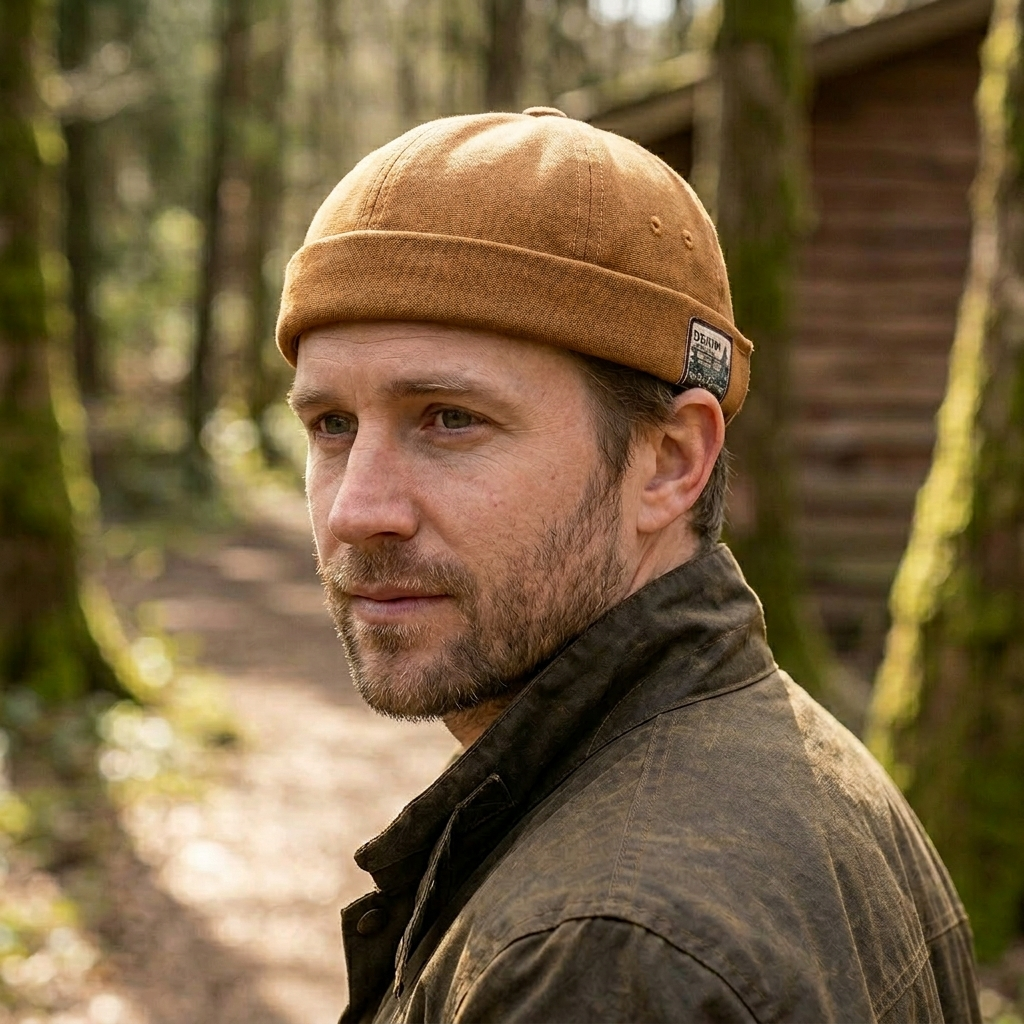 Casquette Docker Cotelé