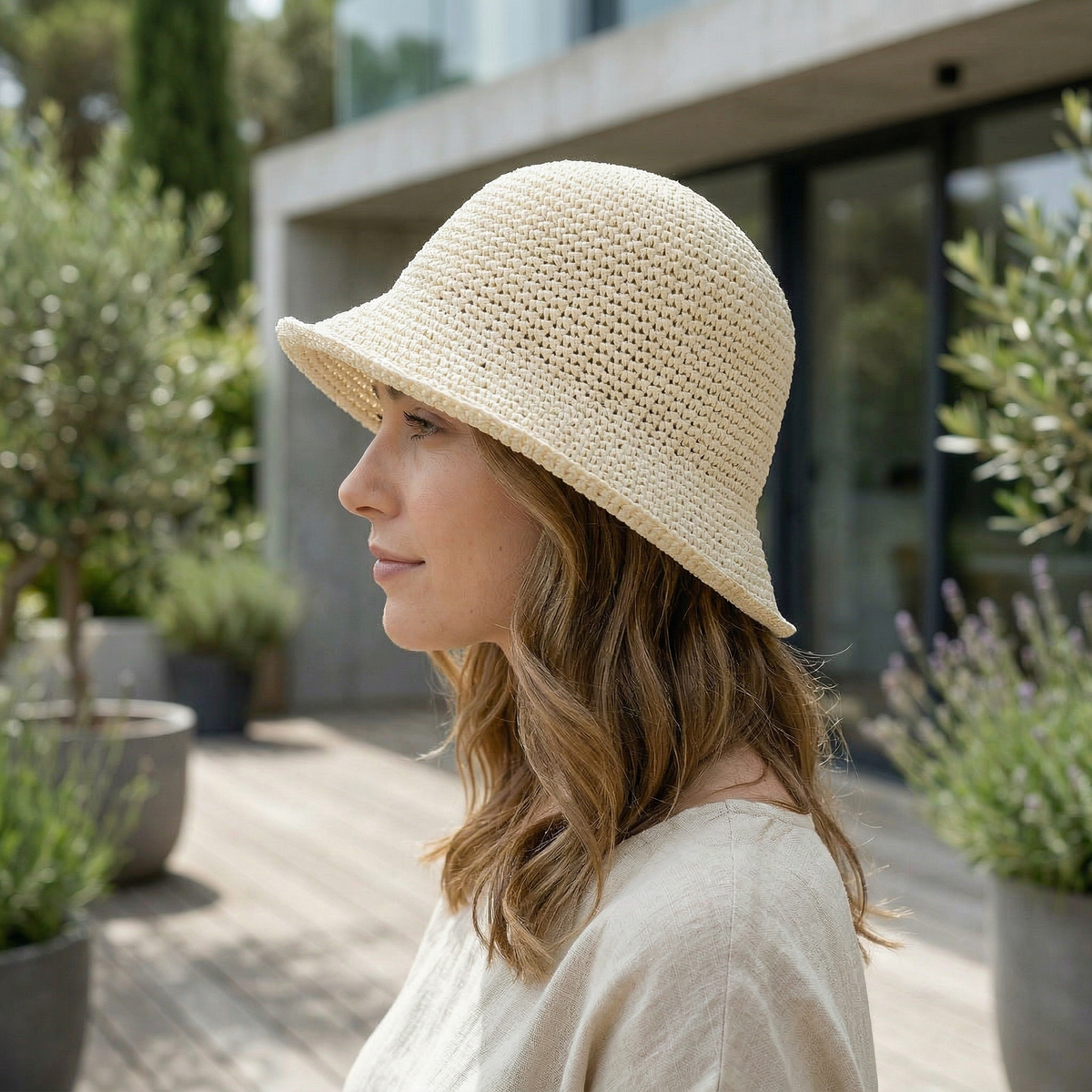 Chapeau Bob Panama Femme