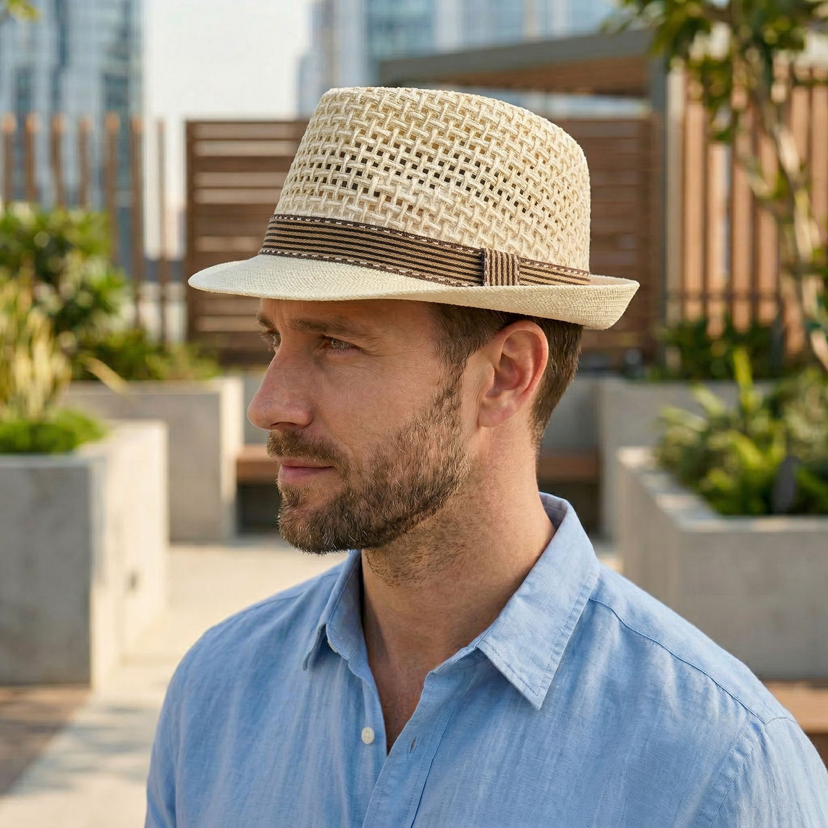 Chapeau Panama Paille Mariage