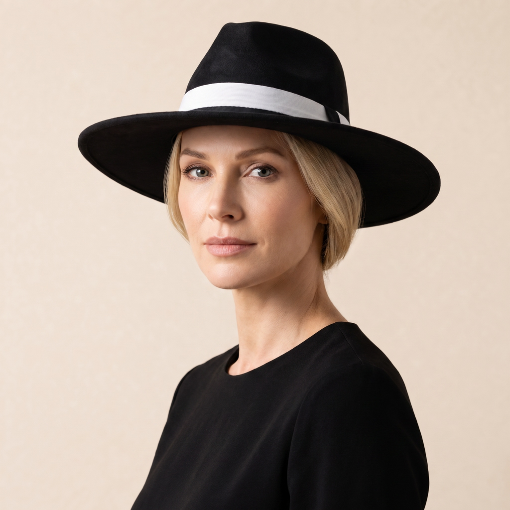 Chapeau Fedora Feutre Large Bord