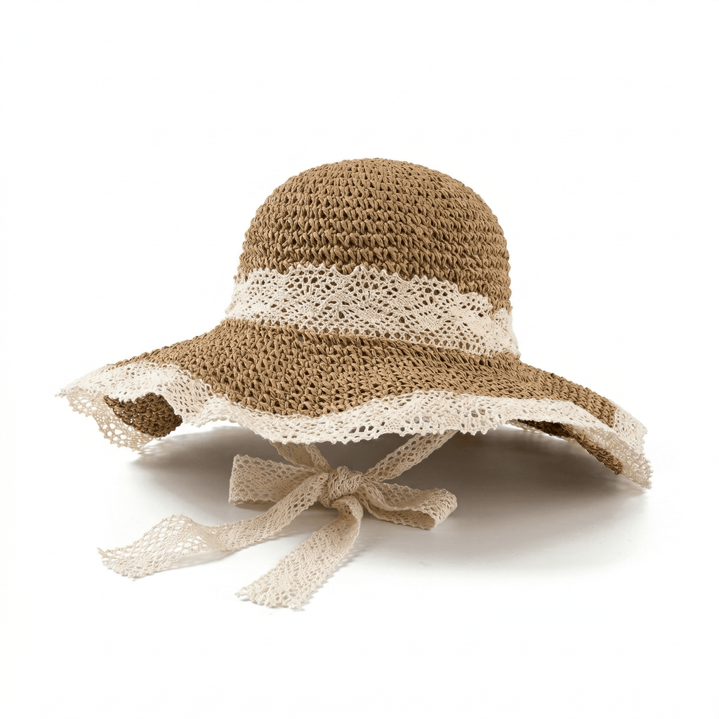 Chapeau Paille Crochet Femme