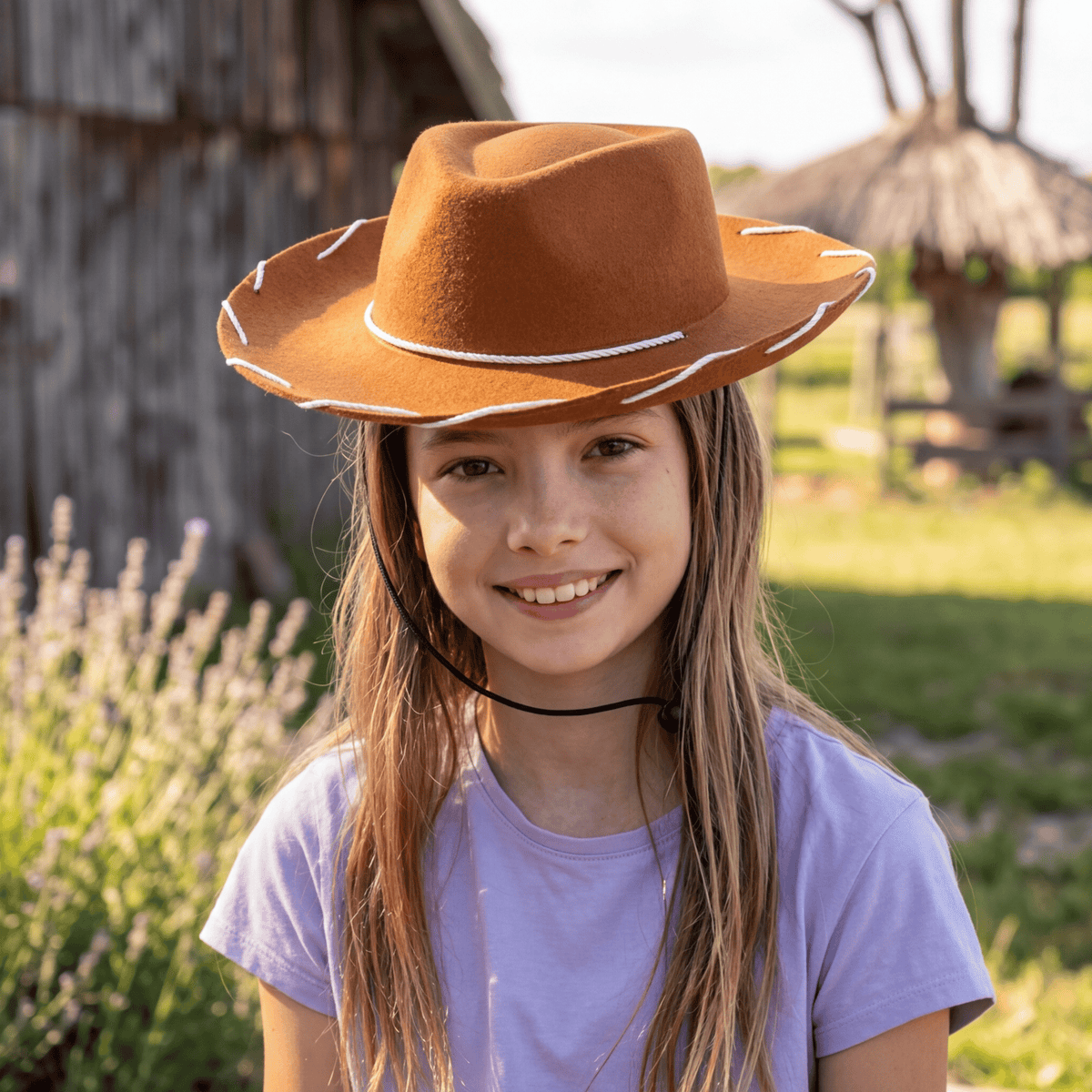Chapeau Feutre Large Bord Enfant