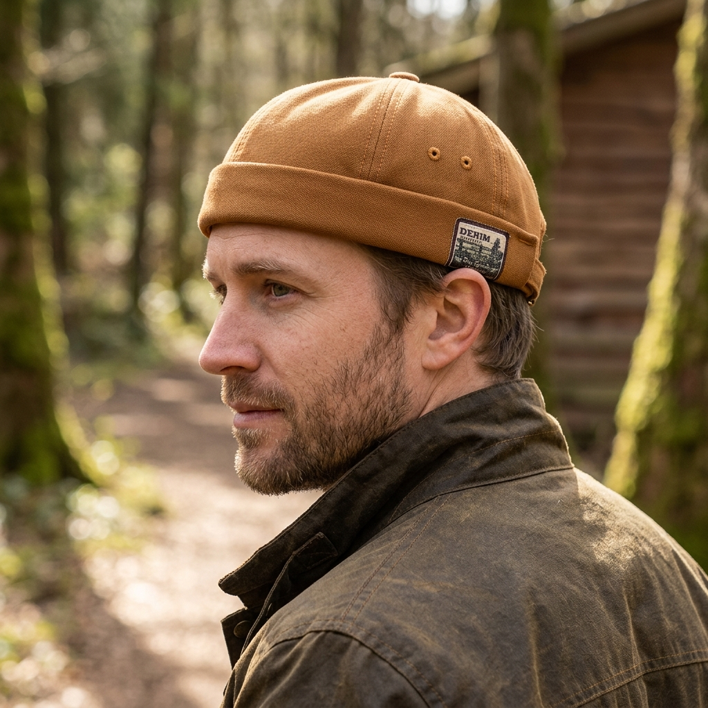 Casquette Docker Cotelé