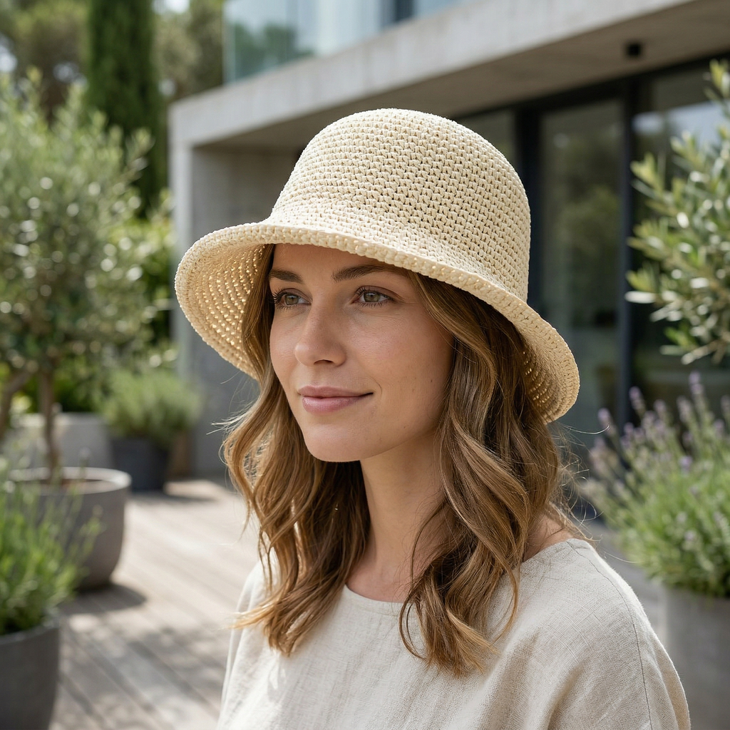 Chapeau Bob Panama Femme