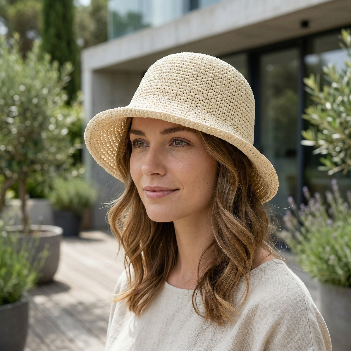 Chapeau Bob Panama Femme