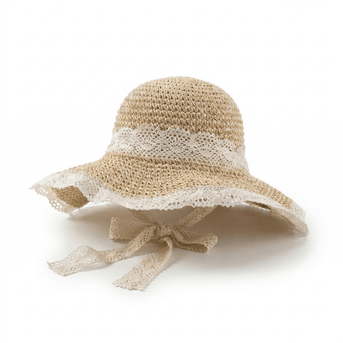 Chapeau Paille Crochet Femme