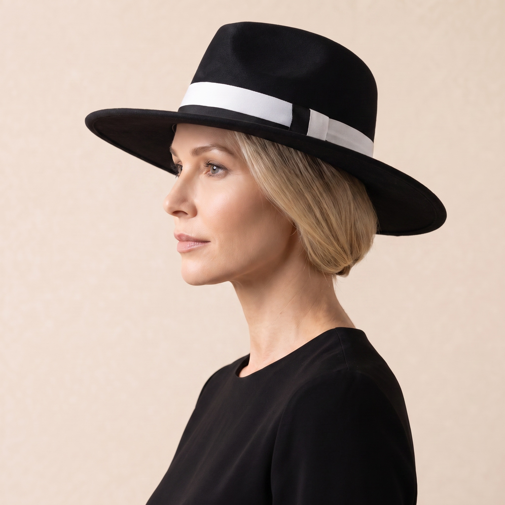 Chapeau Fedora Feutre Large Bord
