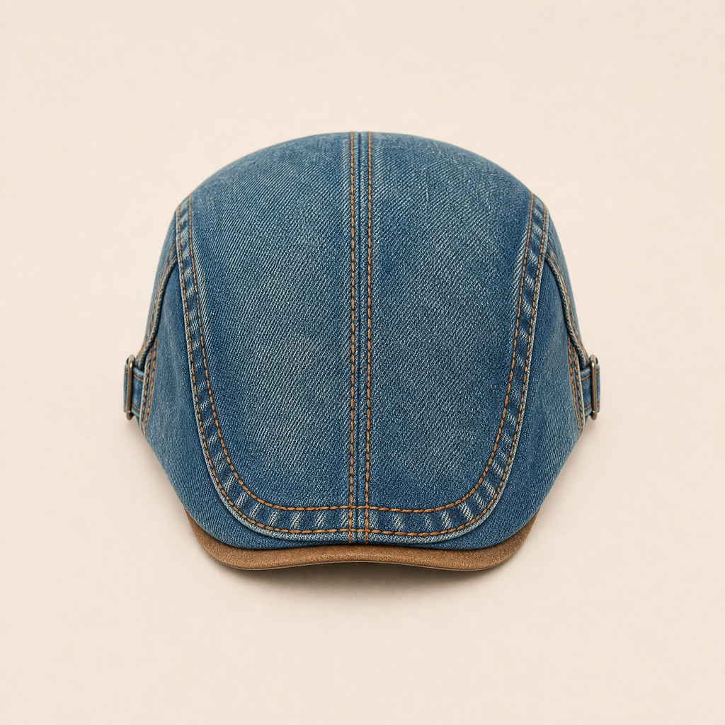 Béret Homme Coton Rétro Denim