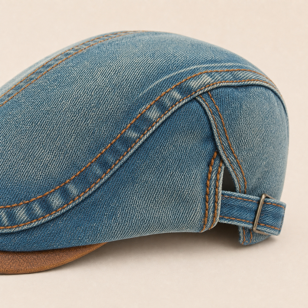 Béret Homme Coton Rétro Denim