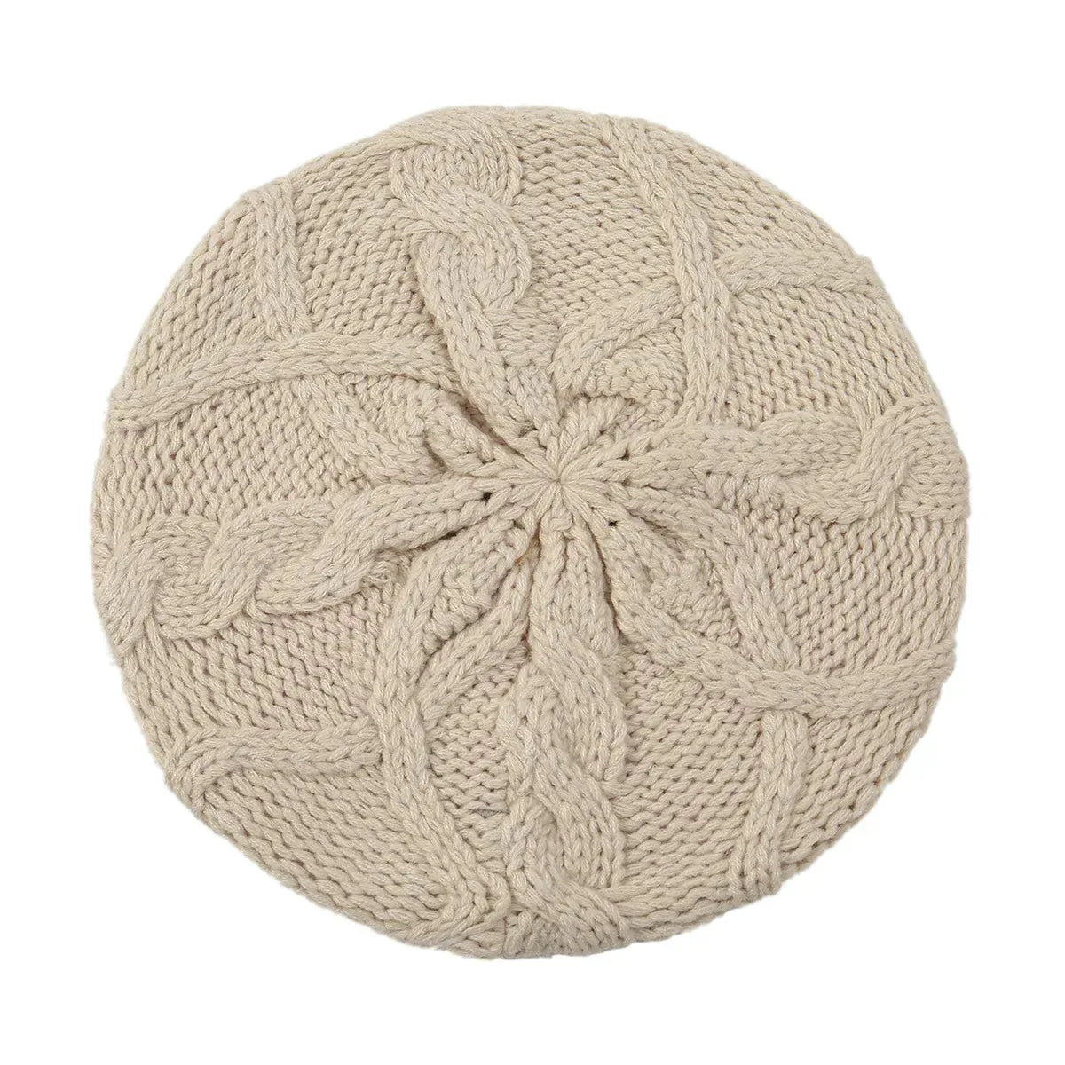 Béret Basque Brodé — coloris beige
