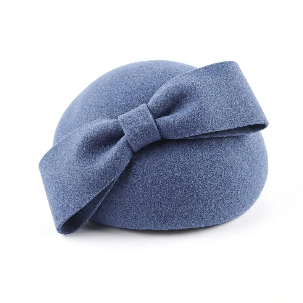 Béret Basque Floral Femme — coloris bleu