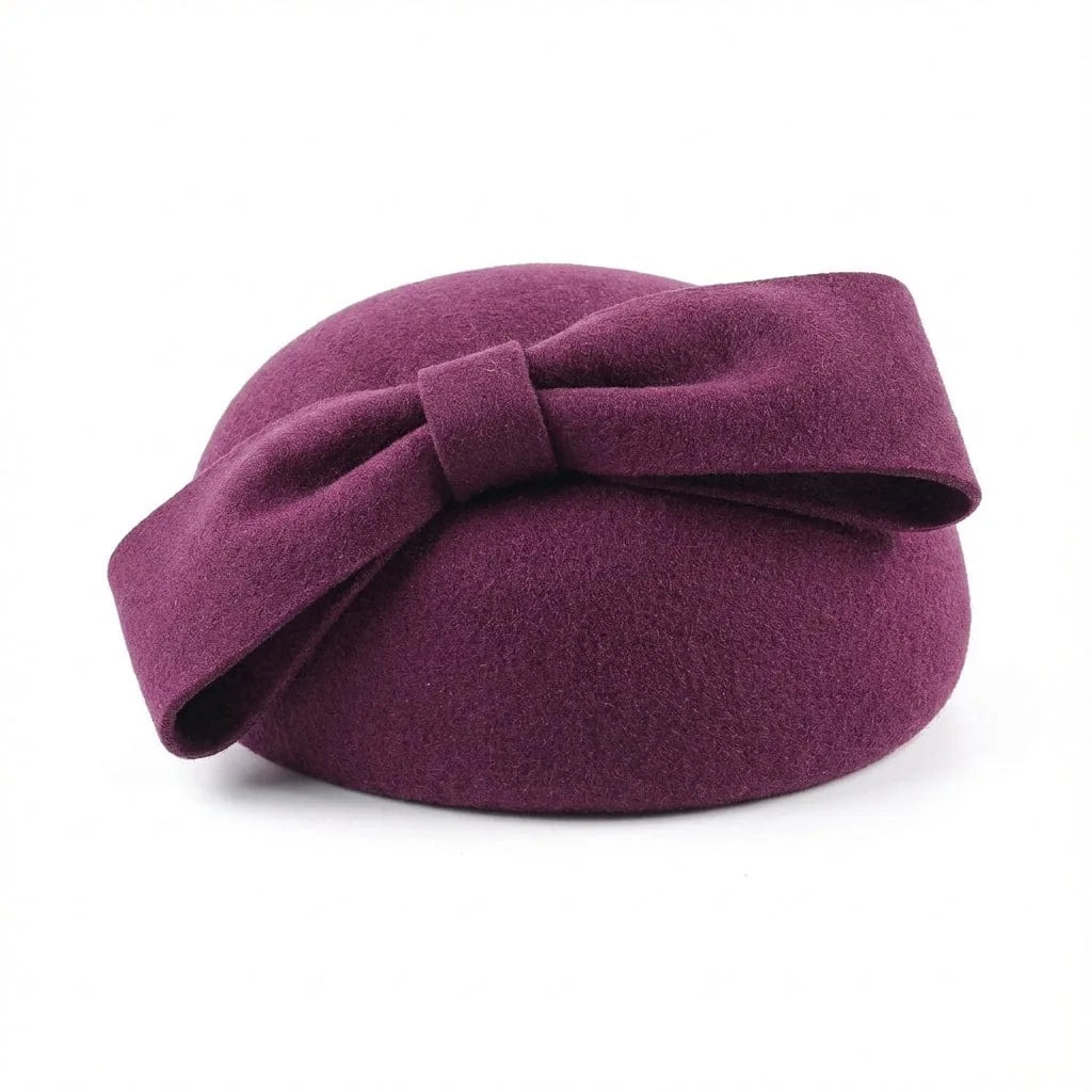 Béret Basque Floral Femme — coloris violet