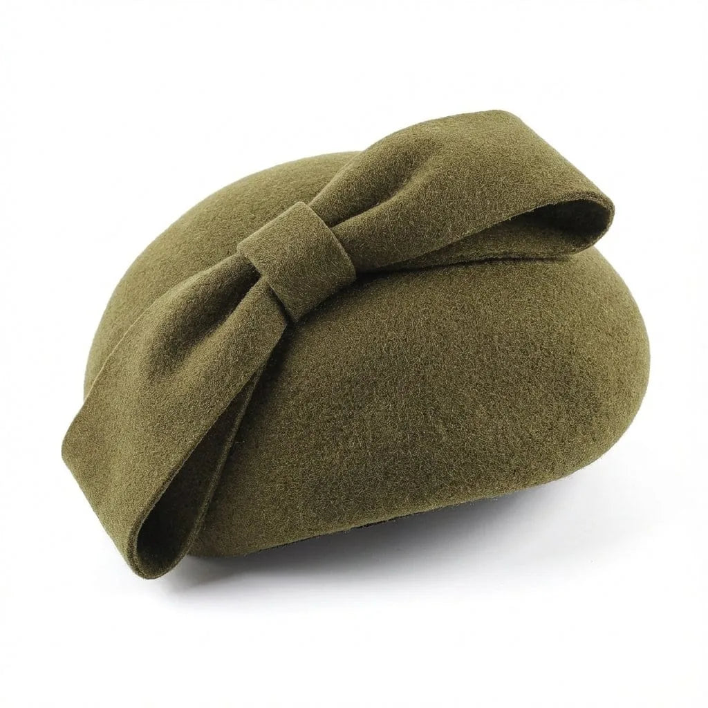 Béret Basque Floral Femme — coloris vert