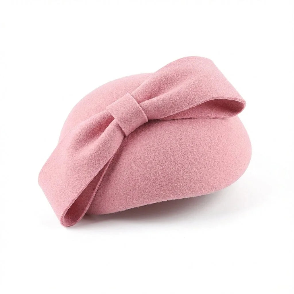 Béret Basque Floral Femme — coloris rose
