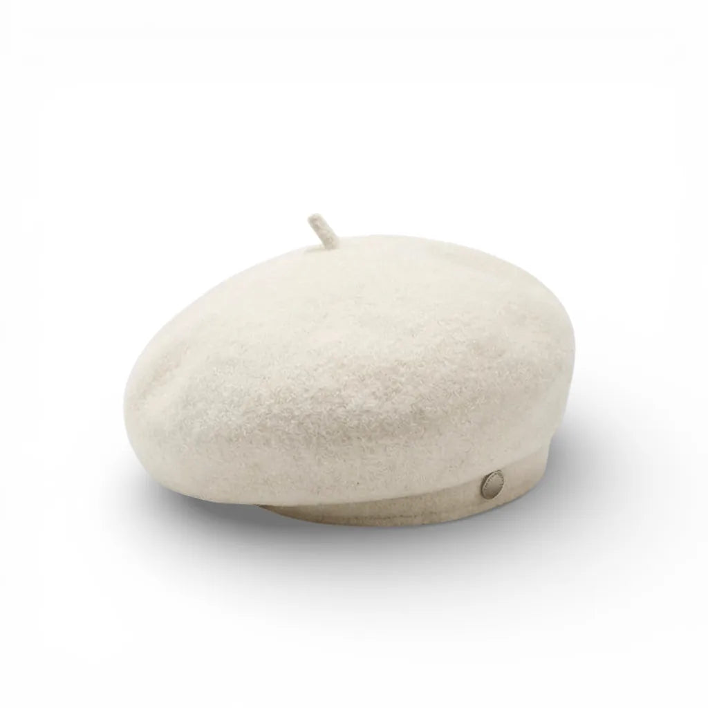 Béret Basque Laine — coloris blanc