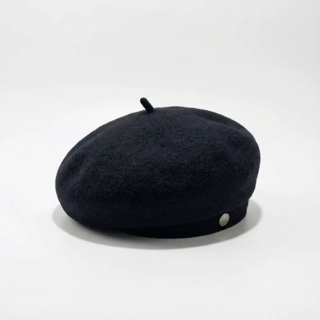 Béret Basque Laine — coloris noir