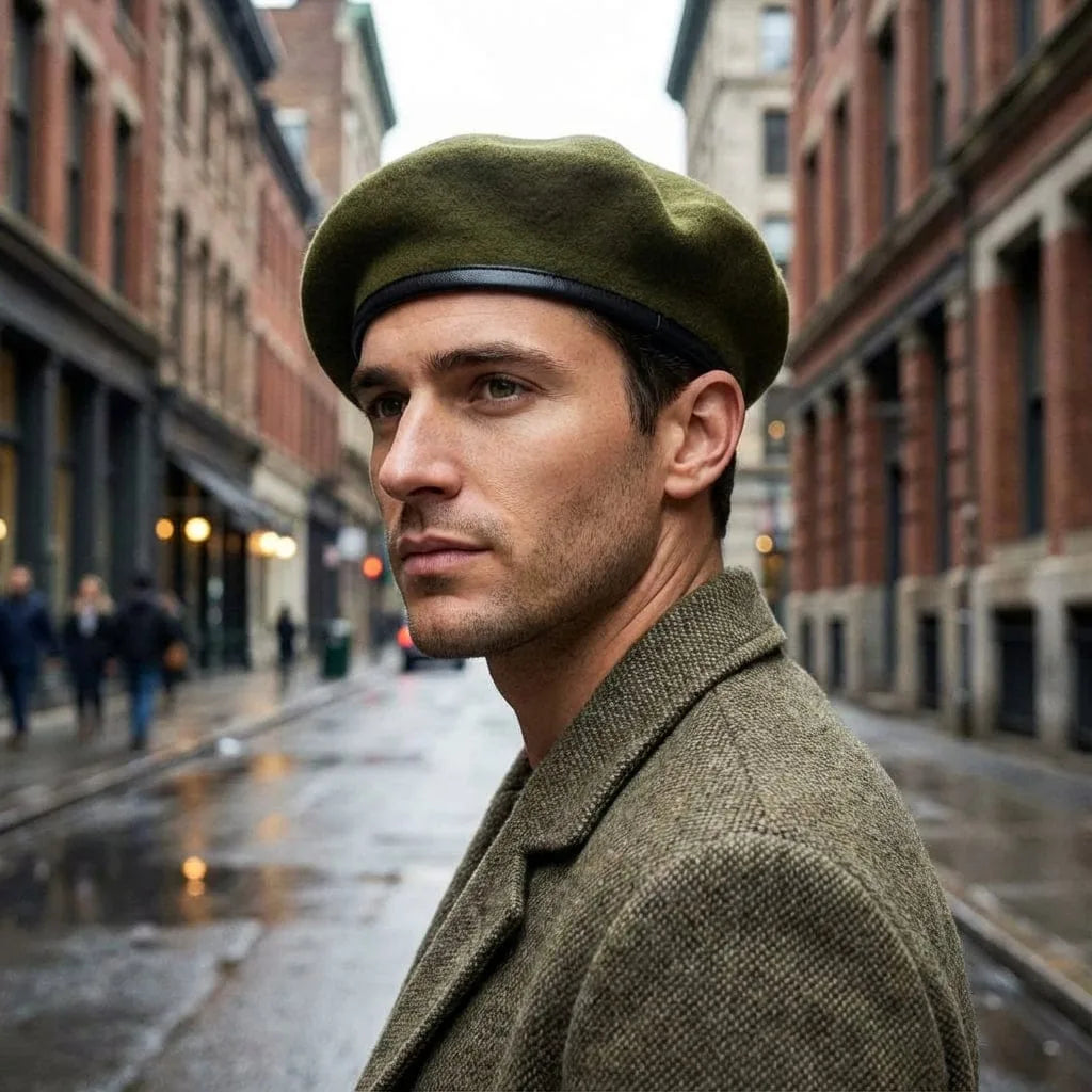 Béret Basque Militaire, porté