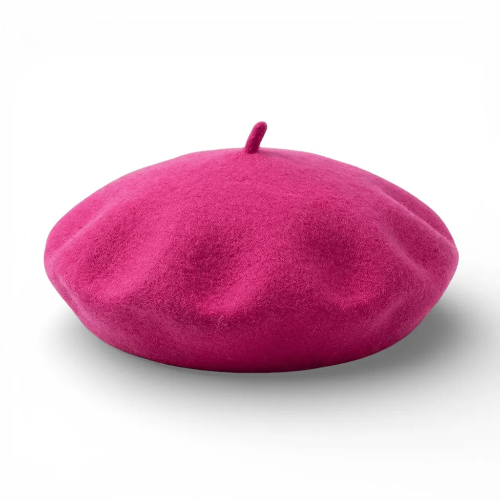 Béret Basque Traditionnel — coloris rose