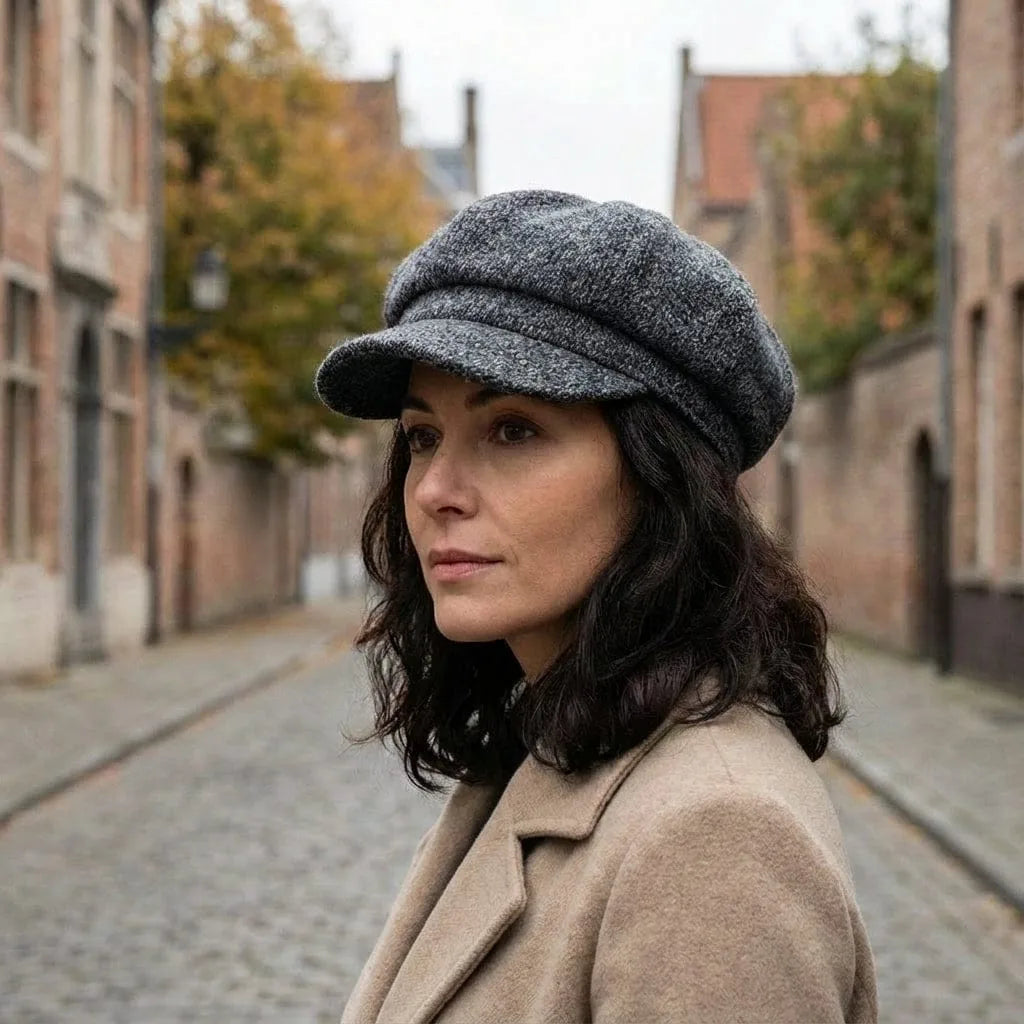 Béret Casquette Brodé, porté