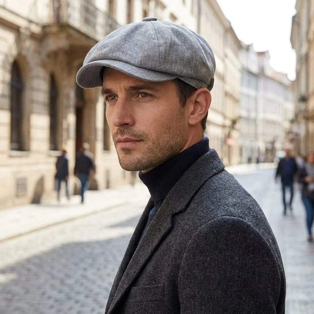 Béret Casquette Coton, porté