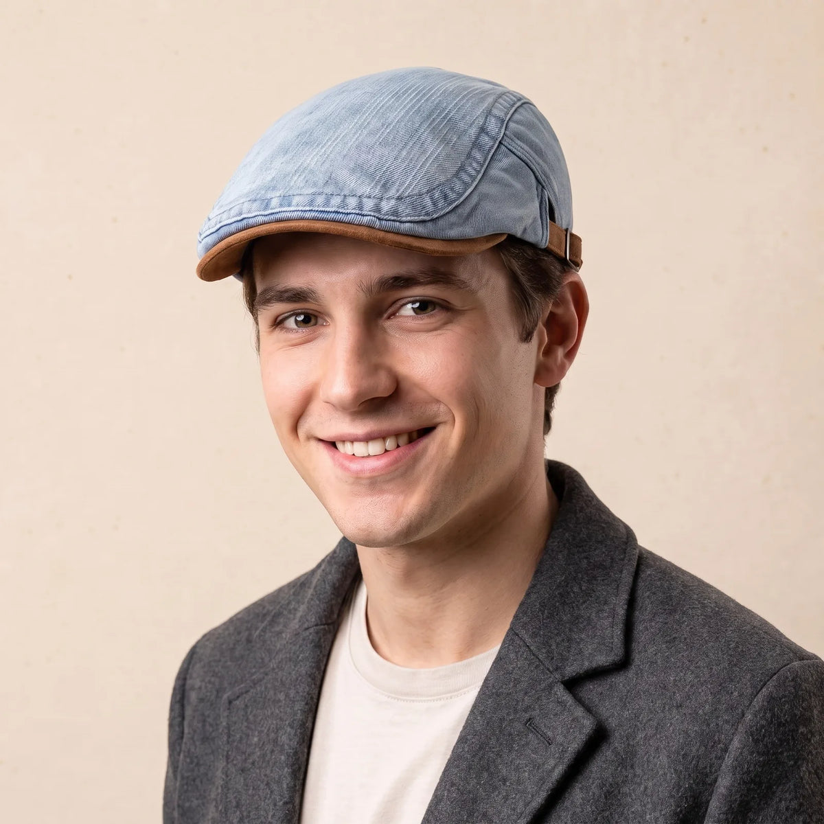 Béret Casquette Denim, porté