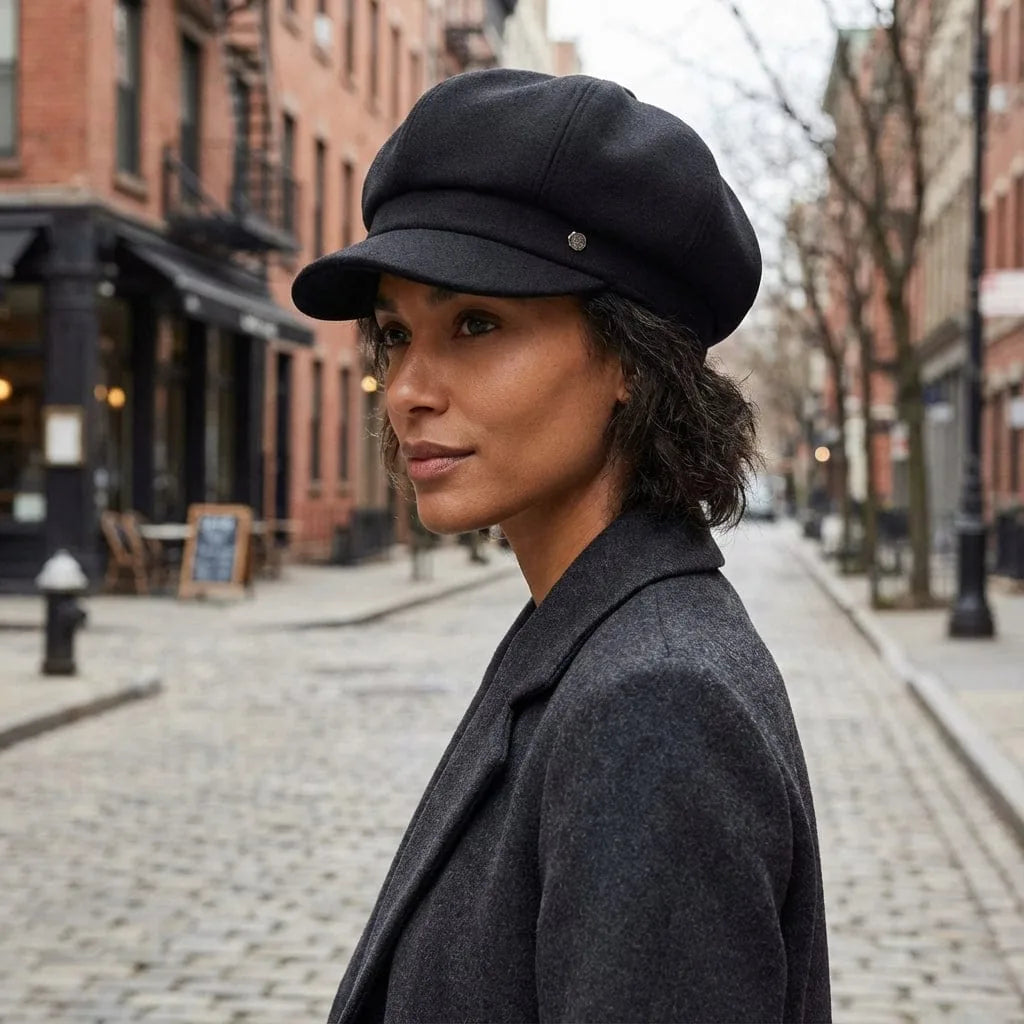 Béret Casquette Femme Hiver, porté