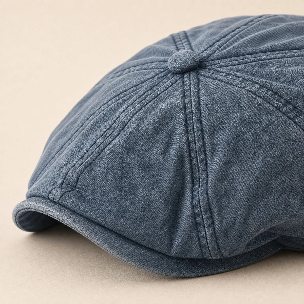 Béret Casquette Plate Coton Vintage, vue de détail