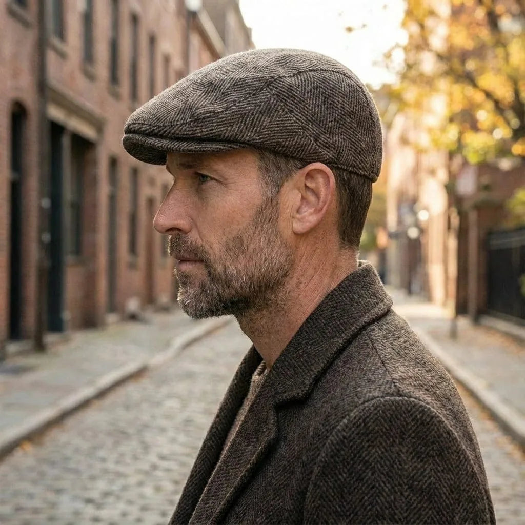 Béret Casquette Rétro, vue de trois-quarts