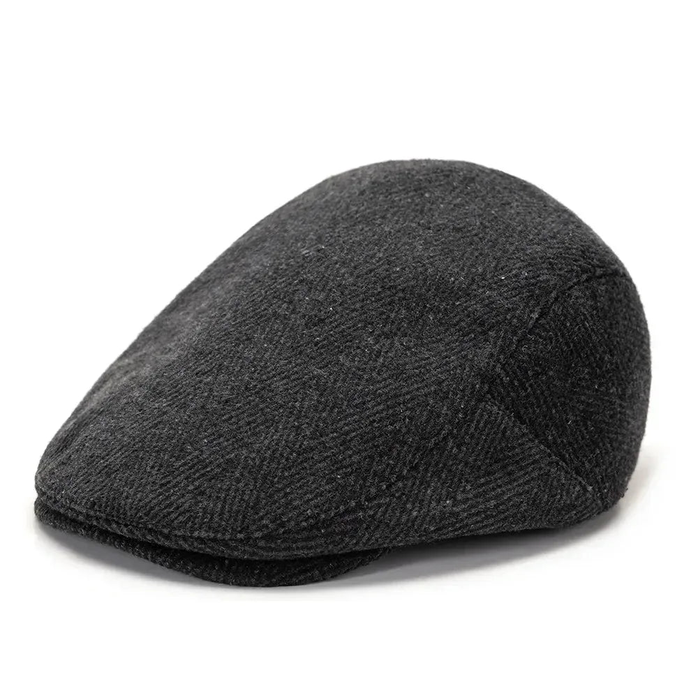 Béret Casquette Rétro — coloris noir