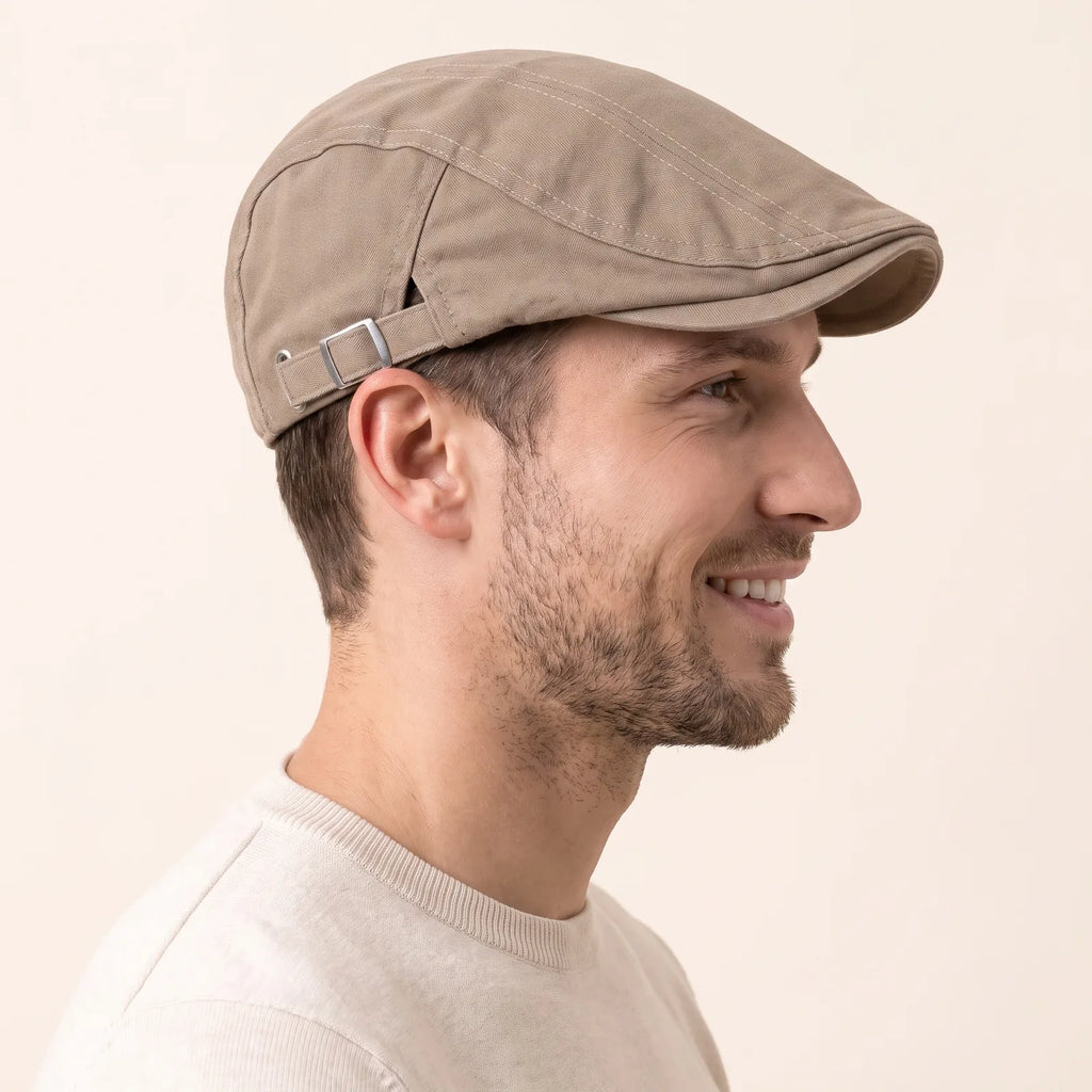 Béret en Coton Réglable, vue de trois-quarts