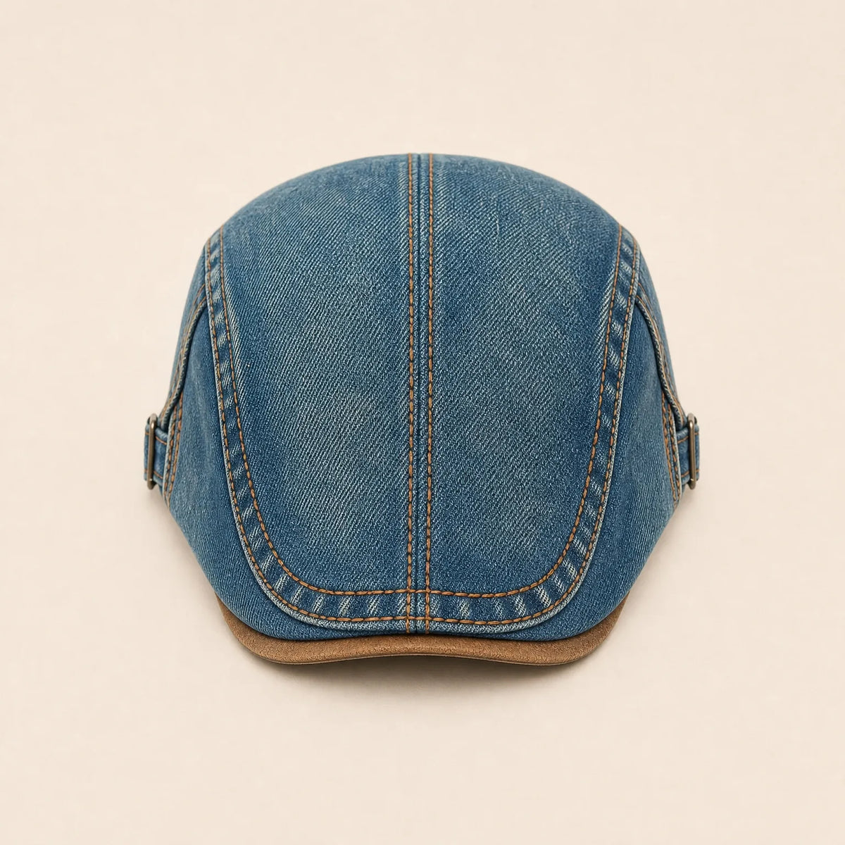 Béret Homme Coton Rétro Denim — coloris bleu