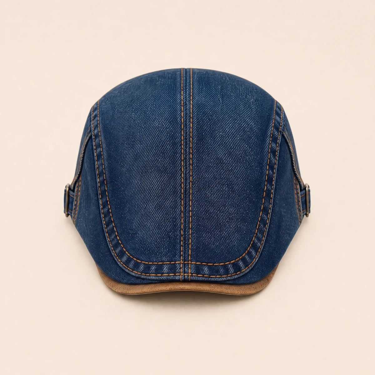 Béret Homme Coton Rétro Denim — coloris bleu marine