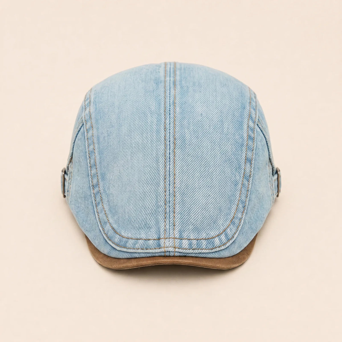 Béret Homme Coton Rétro Denim — coloris bleu
