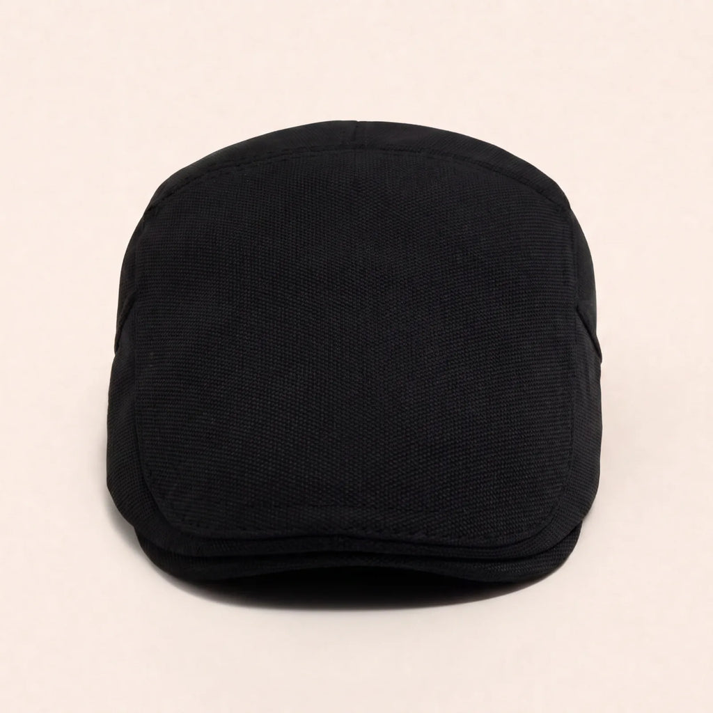 Béret Homme Vintage Gavroche — coloris noir