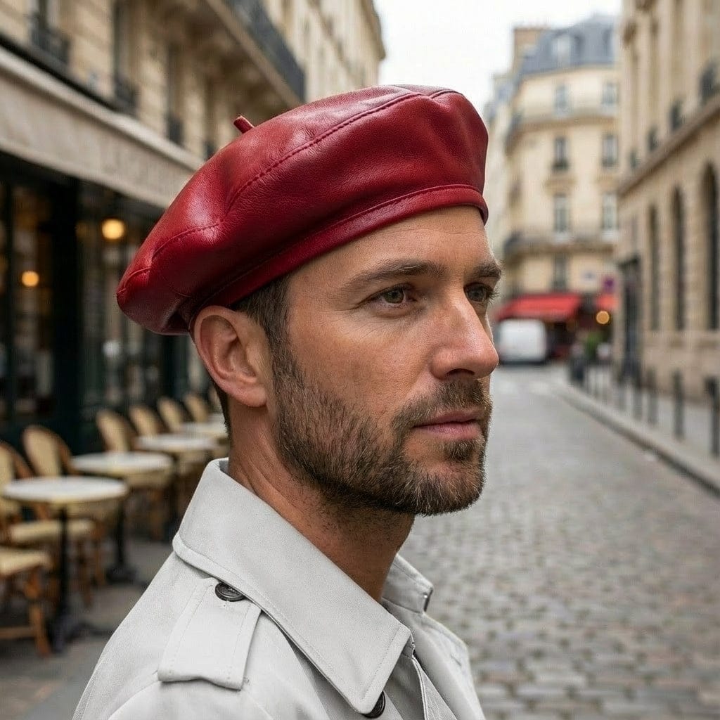 Beret Militaire Cuir Image