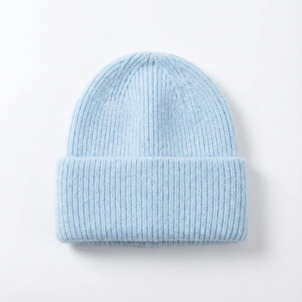 Bonne en Laine Cachemire — coloris bleu