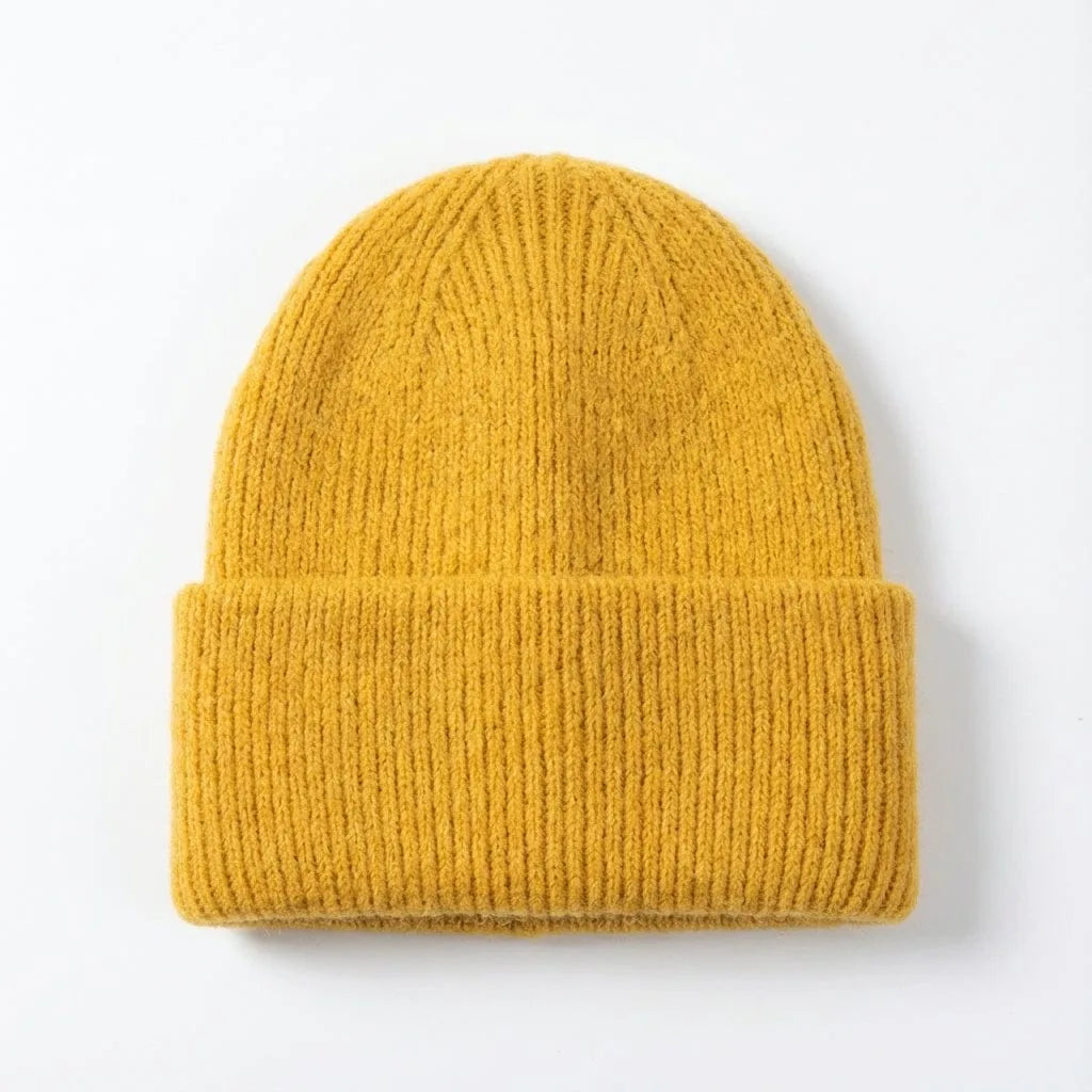Bonne en Laine Cachemire — coloris jaune